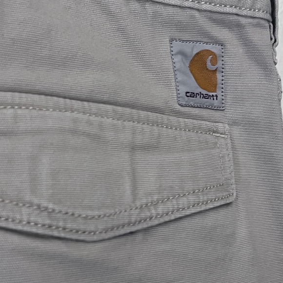 Carhartt Cargo Shorts Mens 52 Khaki Relaxed Fit Flat Front Utility Work Wear - Picture 4 of 6
